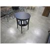 Image 1 : ROUND BLACK 2 TIER END TABLE