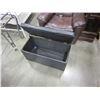 Image 2 : BLACK LEATHER STORAGE BENCH