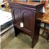 Image 1 : MORGAN FURNITURE DARK FINISH 2 DOOR HUTCH CABINET TOP