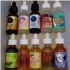 Image 1 : 10 BOTTLES OF VARIETY 30ML E VAPE JUICE RETAIL $20 EA