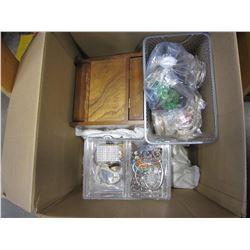 BOX OF JEWELLERY