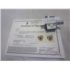 Image 1 : 10KT YELLOW GOLD GENUINE 0.16CT SAPHIRE HEART EARRINGS W/ APPRAISAL $185