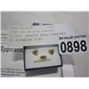 Image 2 : 10KT YELLOW GOLD GENUINE 0.16CT SAPHIRE HEART EARRINGS W/ APPRAISAL $185