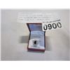 Image 1 : STERLING SILVER 8x6MM GENUINE 1CT SAPPHIRE AND CZ COCKTAIL RING SIZE 8.5 - RETAIL $500