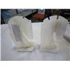 Image 2 : PAIR OF ONYX HORSEHEAD BOOKENDS