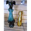 Image 1 : ESTATE ART GLASS CAT HEAVY AND REPRO BMP WITH CHIPPED EAR REPAIRED