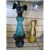 Image 3 : ESTATE ART GLASS CAT HEAVY AND REPRO BMP WITH CHIPPED EAR REPAIRED