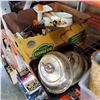 Image 1 : BIRKS SILVER SERVING DISHES, BOX 70s DISHES, GRINDER, AND ELECTRIC KNIFE