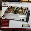 Image 1 : ELITE STAINLESS STEEL BUFFET SERVER WITH WARMING TRAY