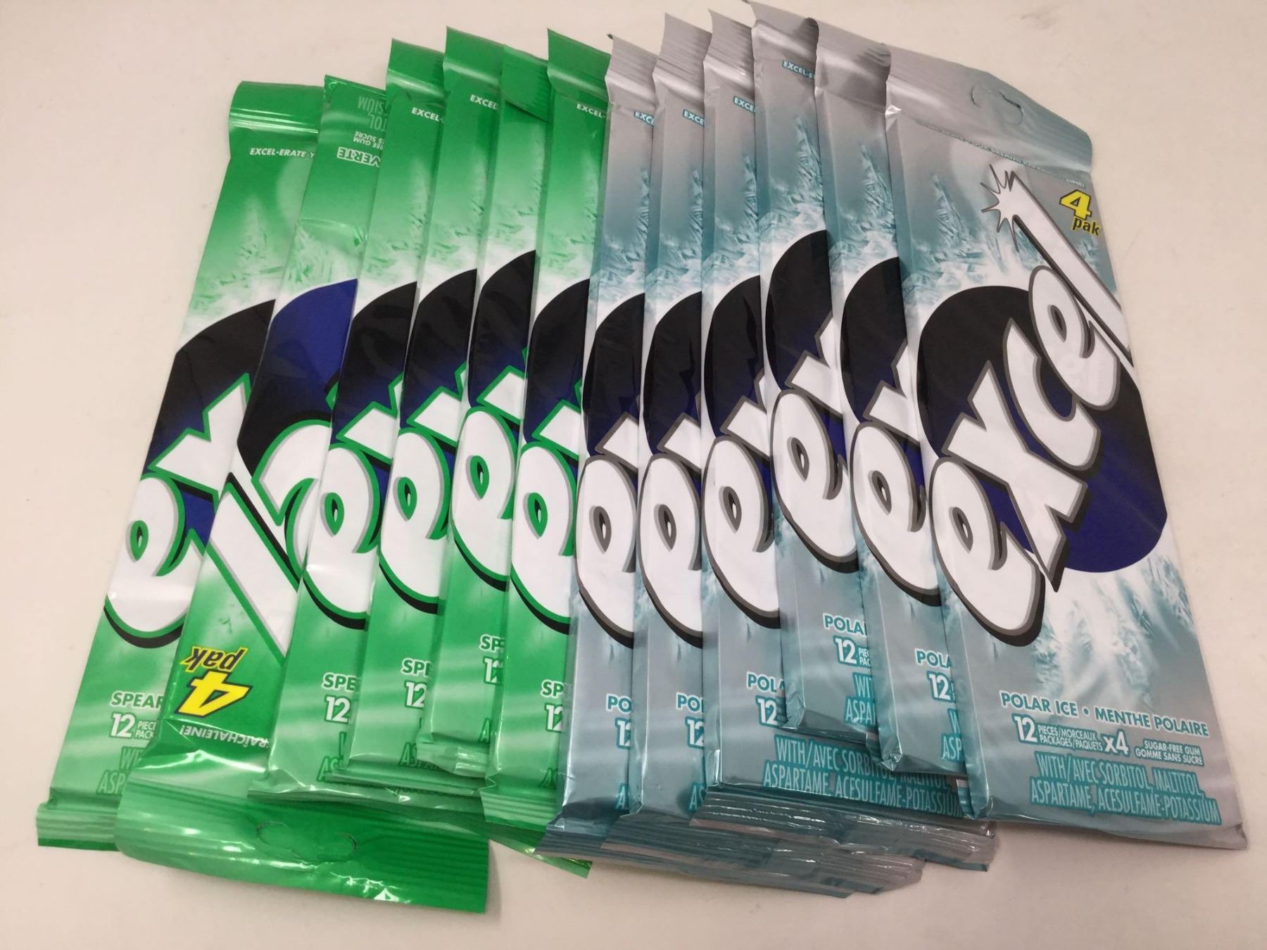 Lot of Assorted Excel Gum (12 x 4 x 12)