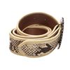 Dolce & Gabbana Snake Print Jewel Buckle Belt