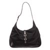 Gucci Black Nylon Leather Jackie Shoulder Bag