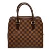 Image 1 : Louis Vuitton Damier Ebene Canvas Leather Triana Bag