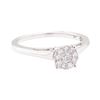 Image 1 : 0.27 ctw Diamond Ring - 14KT White Gold