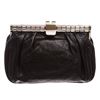 MCM Black Swarovski Leather Small Clutch