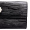 Image 5 : Louis Vuitton Black Epi Leather Porte Monnaie Long Wallet