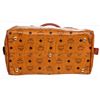 Image 3 : MCM Cognac Visetos Coated Canvas Leather Trim Vintage Boston Bag