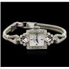 Image 1 : Hamilton 14KT White Gold Diamond Vintage Ladies Watch