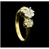 Image 4 : 0.90 ctw Diamond Ring - 14KT Yellow And White Gold