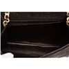 Image 6 : Chanel Black Quilted Suede Leather Trim CC Flap Bag