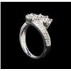 Image 4 : 14KT White Gold 1.10 ctw Diamond Ring