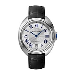 Cartier Cle 40MM SS on Strap Model #WSCL0018