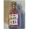 Image 1 : Glass Jar Filled with ROSE QUARTZ Gemstones 25 Grams