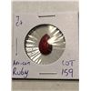 Image 2 : Rare HUGE 7.00 Carat RUBY Pear Cut Tested Natural