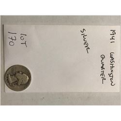 1941 Washington Silver Quarter