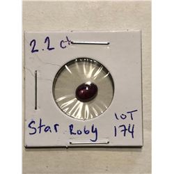 Rare HUGE 2.20 Carat STAR RUBY Tested Natural