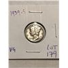 Image 1 : 1939 S Silver Mercury Dime Very Good Grade Nice Early US Coin