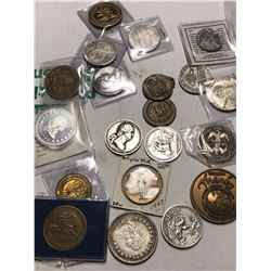 Dealer Lot of 20 Total Assorted Medals/Coins All for 1 Money KB