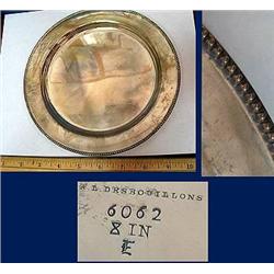 Sterling Plate marked "A.L. Desbouillons" on reve