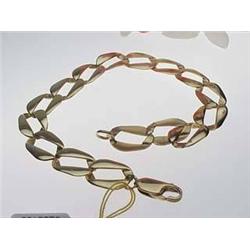 14kt yellow gold flat link bracelet 9.8gr