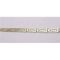 14kt yellow gold Greek key link bracelet 3.1gr