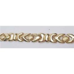 14kt yellow gold stampo link bracelet 11.8gr