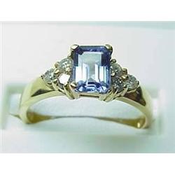 Lady's 14kt yellow gold ring with .70Ct tanzanite