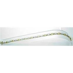 Lady's 14kt yellow gold tanzanite and diamond bra