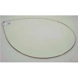 Lady's 14kt white gold round omega necklace 16" 6