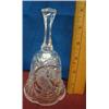 Image 1 : Pressed and Etched Bell with a Bird Motif.  No cr