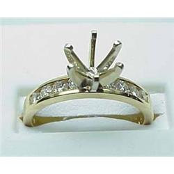 Lady's diamond semi-mount .30Ctw 14kt yellow gold