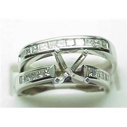 Lady's diamond semi-mount bridal set .28Ctw