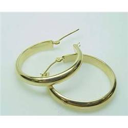 14kt yellow gold hoop earrings 2.7gr