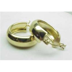 14kt yellow gold hoop earrings 2.0gr