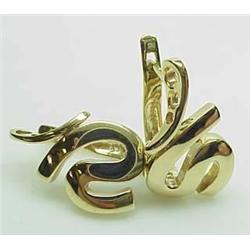 14kt yellow gold earrings 5.5gr