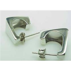 14kt white gold earrings 2.3gr