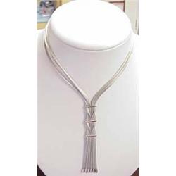 Sterling silver mesh necklace 16"