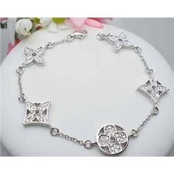 Sterling silver Swarovski crystal bracelet