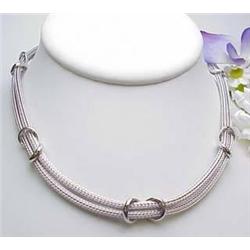 Sterling silver mesh necklace 16"