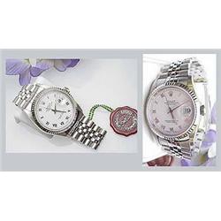 Man's Stainless Steel Rolex Datejust Sapphire cry